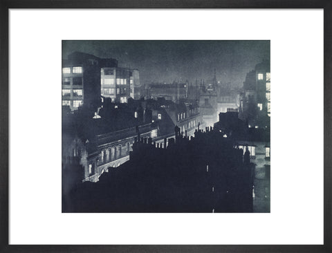 View over London at night 1934