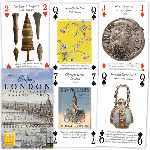 Playing card London history