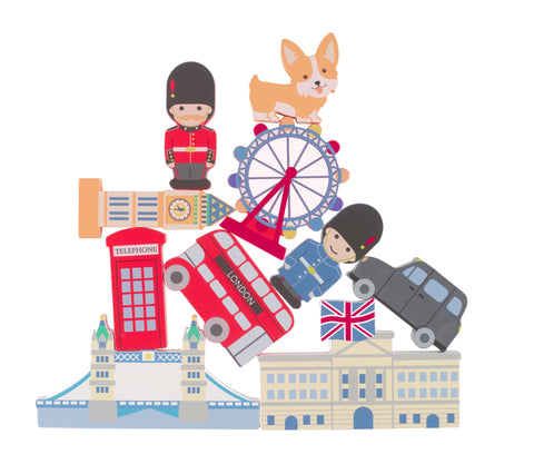 London wooden stacking game