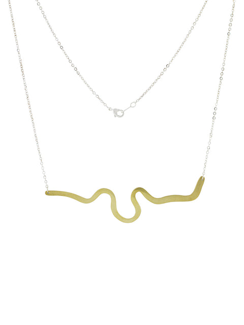 Necklace River Brass