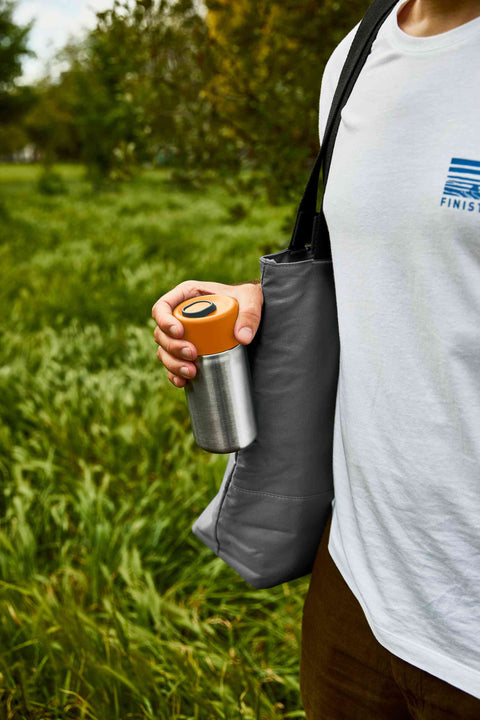 Orange insulated 340ml travel cup