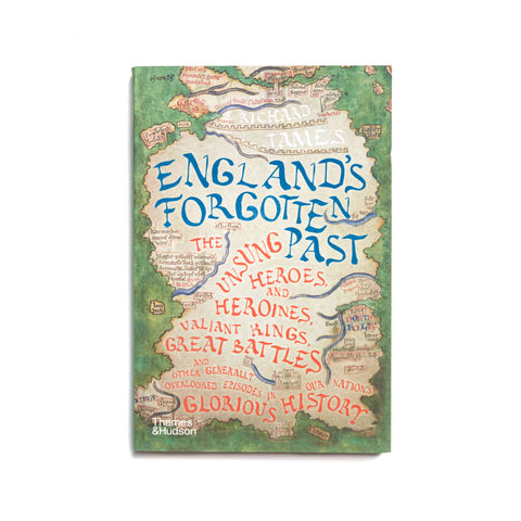 Book cover of 'England's Forgotten Past' with map design on a white background
