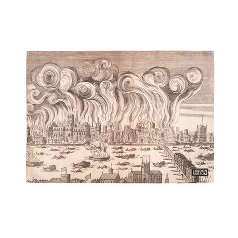 Great Fire of London Tea Towel