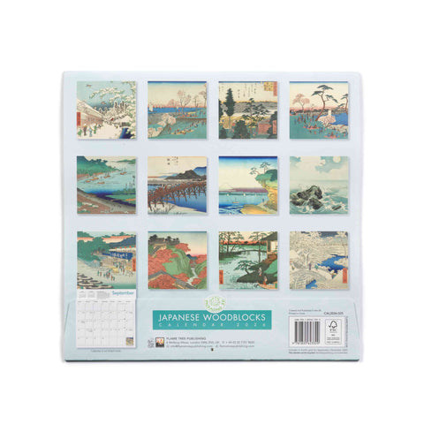 Japanese Woodblocks Calendar 2026