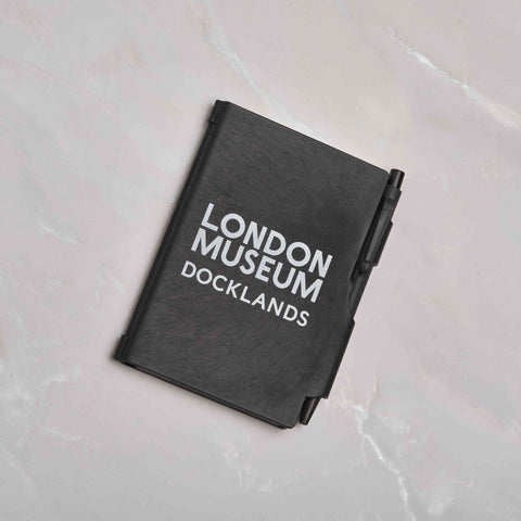 London Museum Eco Notepad & Pen Set Black