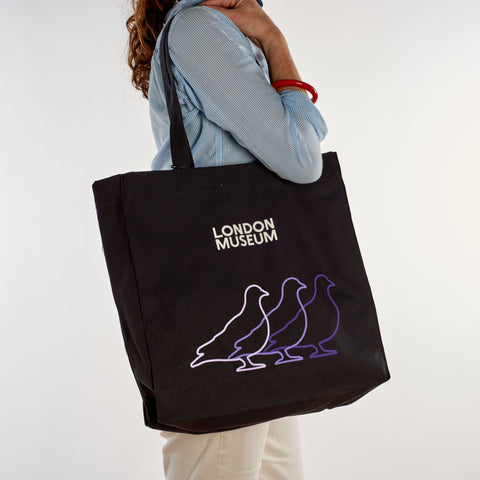 Pigeon Design Premium Black Tote Bag
