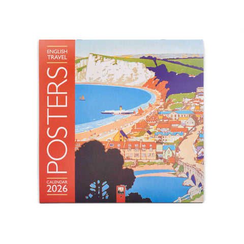 English Travel Posters Calendar 2026