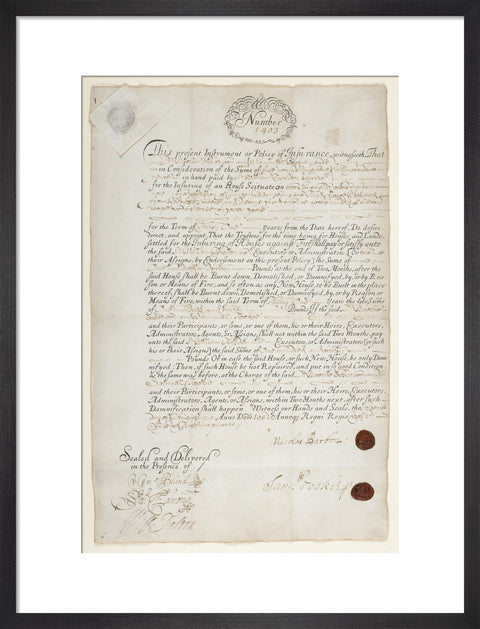 Insurance policy number '1403'