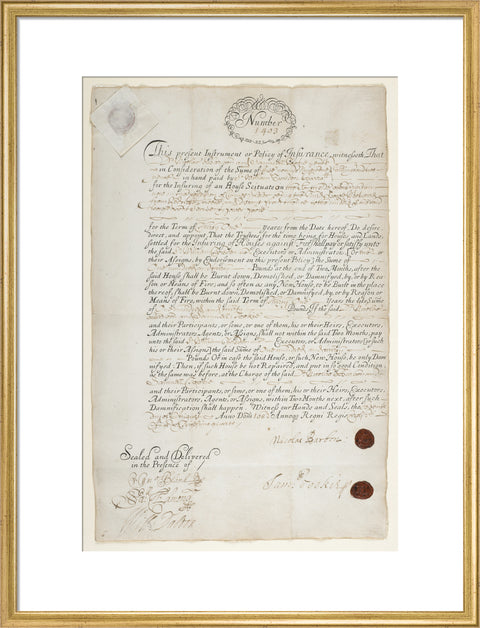 Insurance policy number '1403'