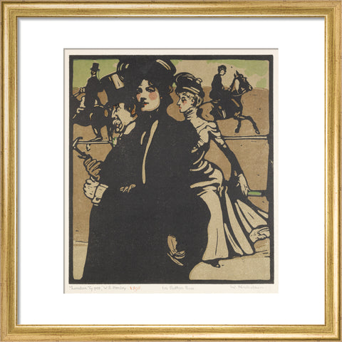 In Rotten Row (Art print, Small, Gold)