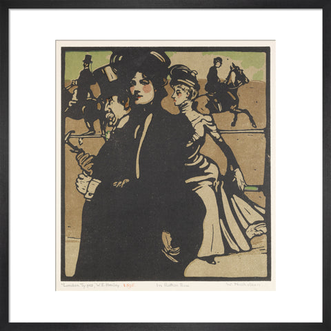 In Rotten Row (Art print, Medium, Black)