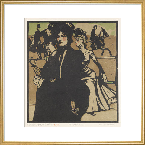 In Rotten Row (Art print, Large, Gold)