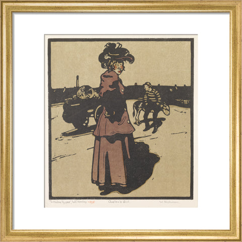 Coster's Girl (Art print, Small, Gold)