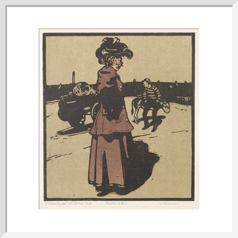Coster's Girl (Art print, Medium, White)