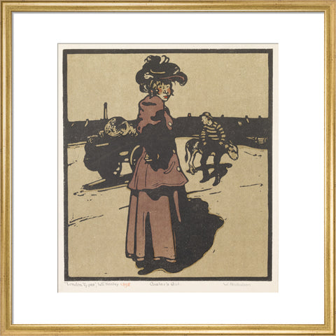 Coster's Girl (Art print, Medium, Gold)