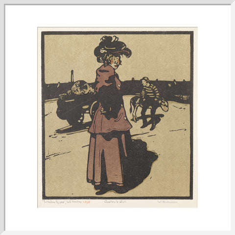 Coster's Girl (Art print, Large, White)