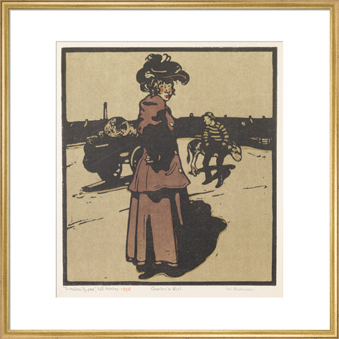 Coster's Girl (Art print, Large, Gold)