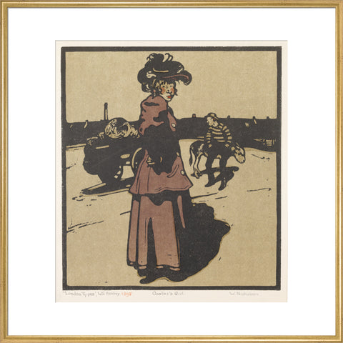 Coster's Girl (Art print, Extra large, Gold)