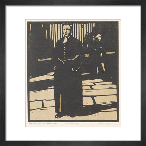 Bluecoat Boy (Newgate Street) (Art print, Small, Black)