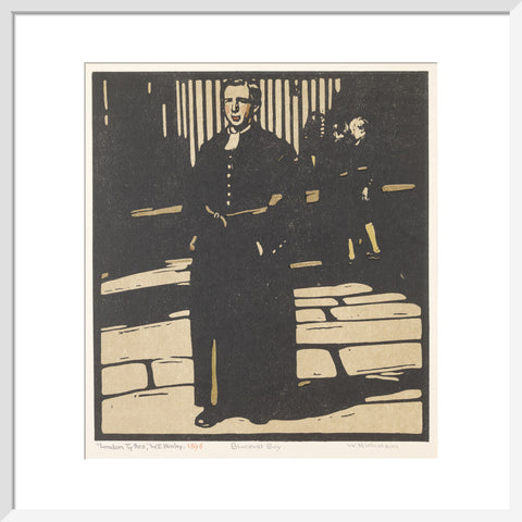Bluecoat Boy (Newgate Street) (Art print, Medium, White)