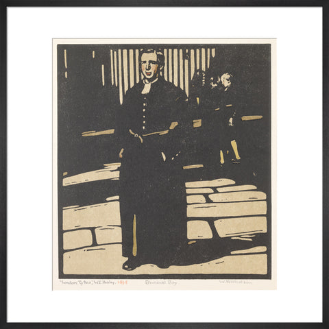 Bluecoat Boy (Newgate Street) (Art print, Large, Black)