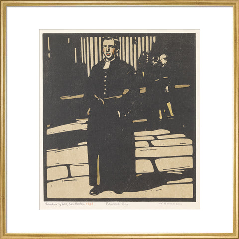 Bluecoat Boy (Newgate Street) (Art print, Large, Gold)