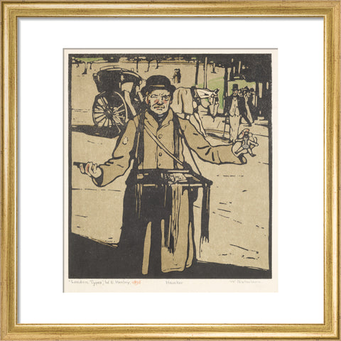 Hawker (Kensington) (Art print, Small, Gold)