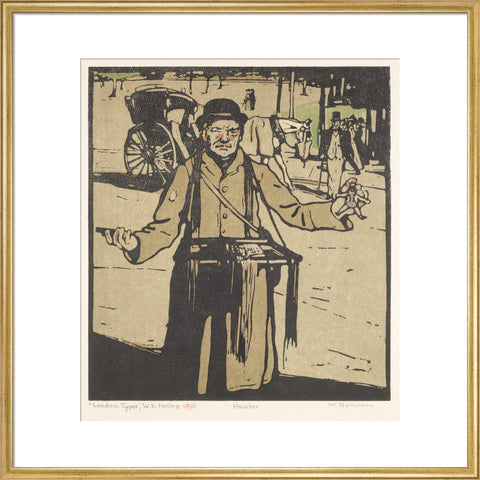 Hawker (Kensington) (Art print, Large, Gold)