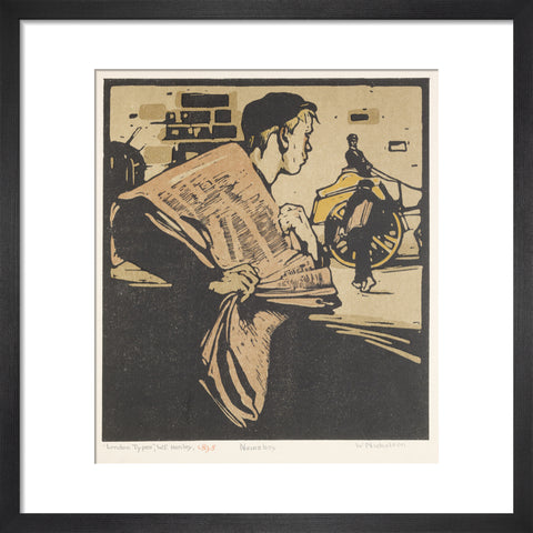 Newsboy (Art print, Small, Black)