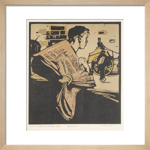 Newsboy (Art print, Small, Natural)