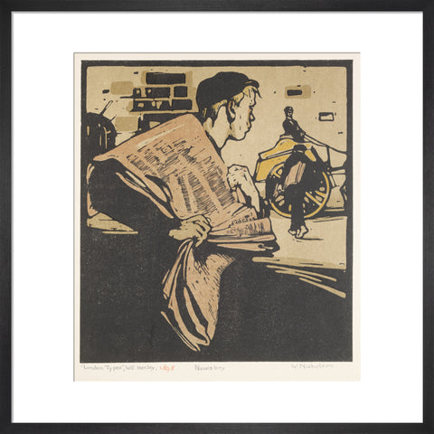 Newsboy (Art print, Medium, Black)