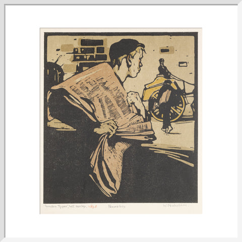 Newsboy (Art print, Large, White)