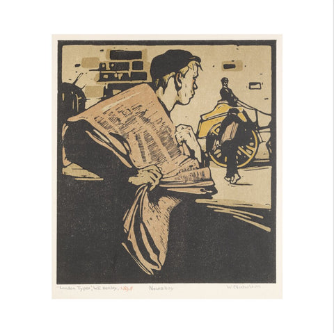 Newsboy (Art print, Large, unframed)