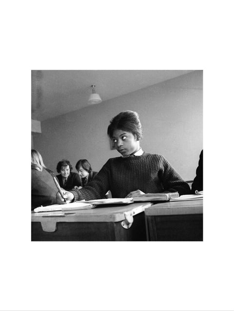A pupil, a migrant from Jamaica, attending class at Stockwell Manor Comprehensive School, Clapham Road