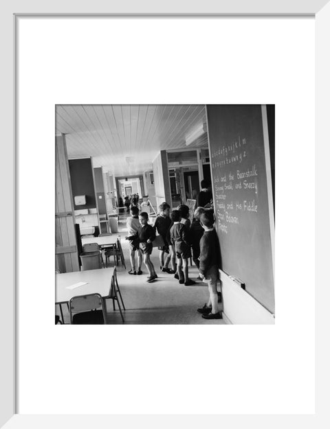The open-plan interior of Eveline Lowe Primary School