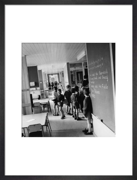 The open-plan interior of Eveline Lowe Primary School