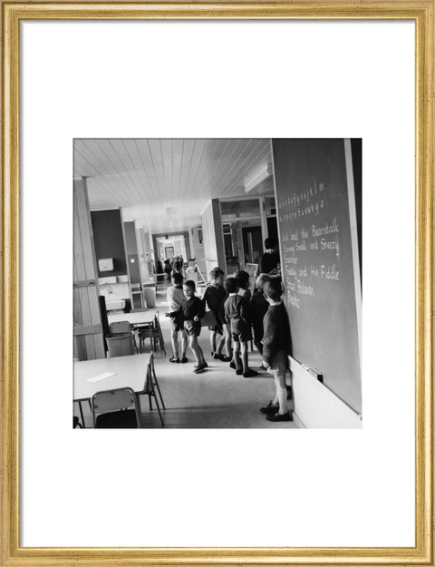 The open-plan interior of Eveline Lowe Primary School