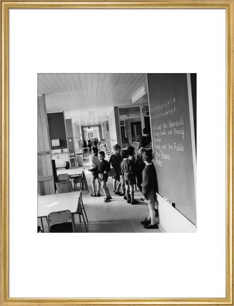 The open-plan interior of Eveline Lowe Primary School