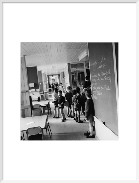The open-plan interior of Eveline Lowe Primary School