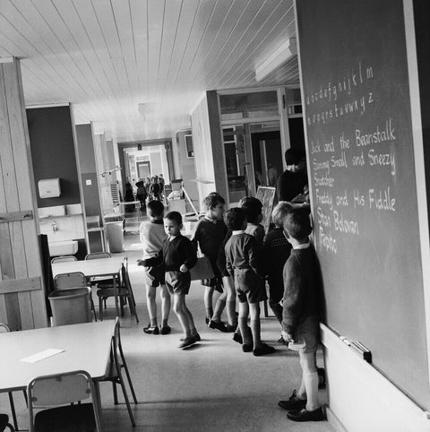 The open-plan interior of Eveline Lowe Primary School