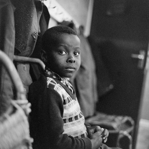 Boy at the Notting Hill Adventure Playground January 1966
