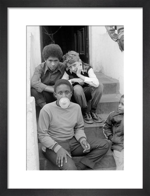 Three Boys on steps 1973-1983
