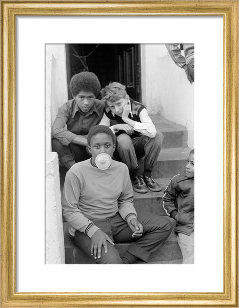 Three Boys on steps 1973-1983