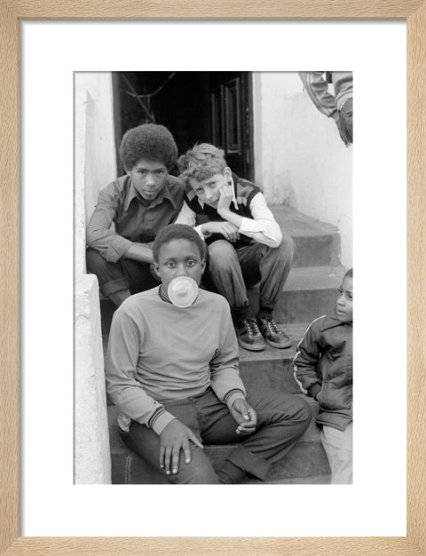 Three Boys on steps 1973-1983