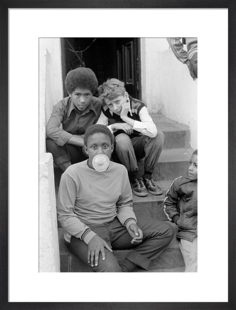 Three Boys on steps 1973-1983