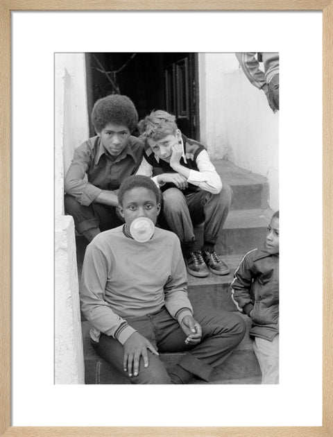 Three Boys on steps 1973-1983