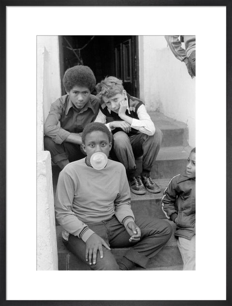Three Boys on steps 1973-1983