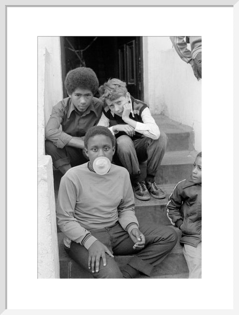 Three Boys on steps 1973-1983