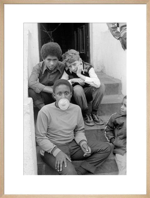 Three Boys on steps 1973-1983