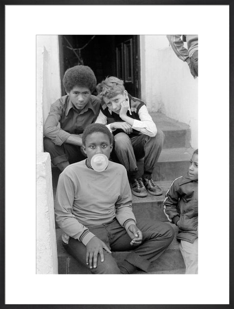 Three Boys on steps 1973-1983